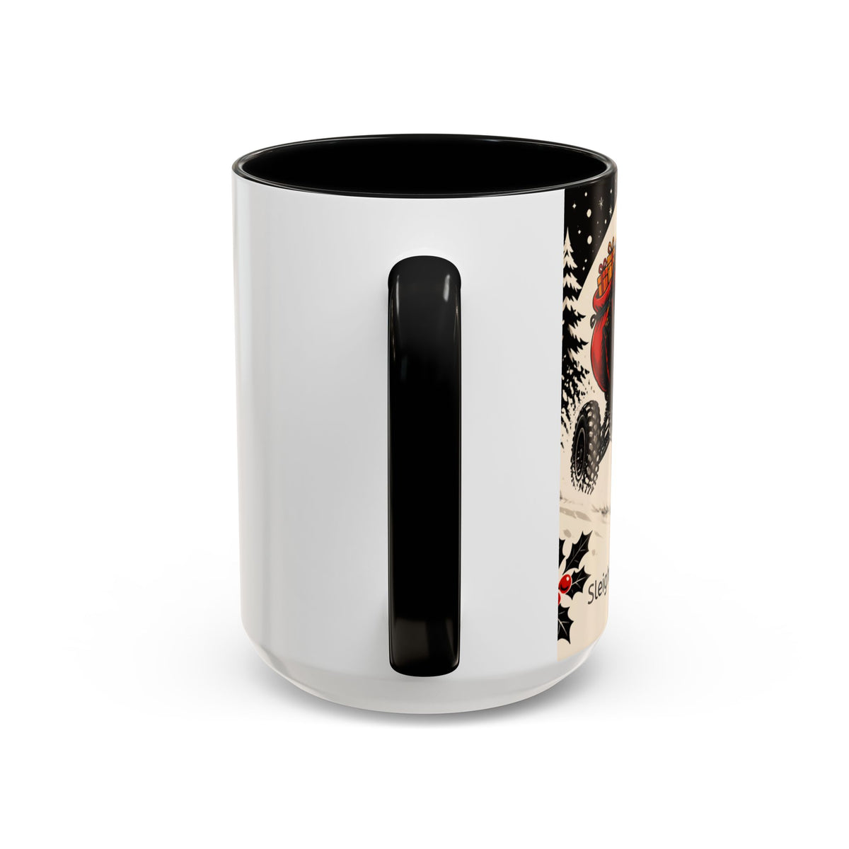 "Sleighing the competition" Christmas coffee mug